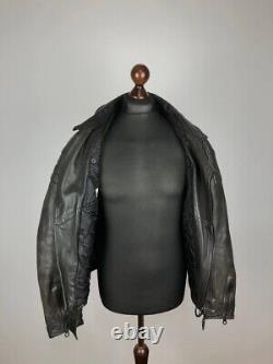 Dainesse Italy Vintage Leather Biker Jacket Racing 52 (L)