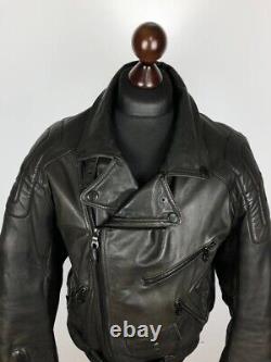 Dainesse Italy Vintage Leather Biker Jacket Racing 52 (L)