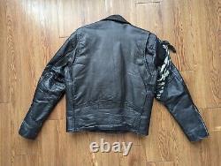 Dangerous Threads Demi-Punk Black Leather Motorcycle Jacket 1994