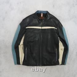 Danier Leather Cafe Racer Motorcycle Jacket Size XL