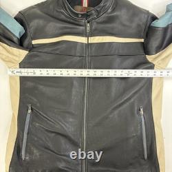Danier Leather Cafe Racer Motorcycle Jacket Size XL