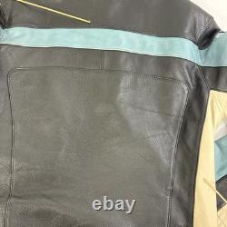 Danier Leather Cafe Racer Motorcycle Jacket Size XL
