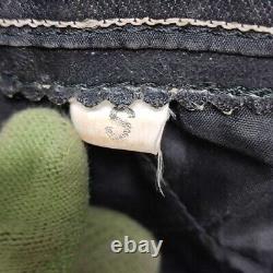 Diamond Real Leather Vintage 80s Studded Jacket Zip Up Semi Cropped Belt Small