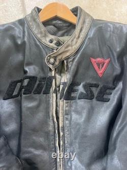 Dianese leather motorcycle jacket size 56