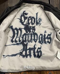 Diesel Black Gold Mens Leather Motorcycle Jacket Size M 100% Leather Mint Cond