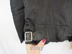 Diesel RARE Daytona Fla Racing Moto Black Biker Jacket Coat LOGO Men's Med