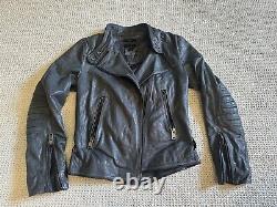 Diesel Sheepskin Leather Jacket Motorcycle Small