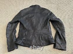 Diesel Sheepskin Leather Jacket Motorcycle Small