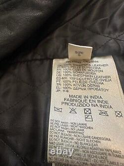 Diesel Sheepskin Leather Jacket Motorcycle Small