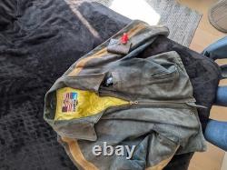 Diesel Vintage Black Suede Racing Motorcycle Jacket