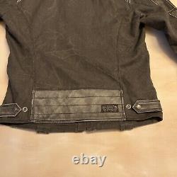 Diesel vintage motorcycle jacket withleather applications