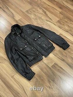 Dior Homme Leather Jacket sz44 small hedi slimane Kris Van Assche Rider Ysl