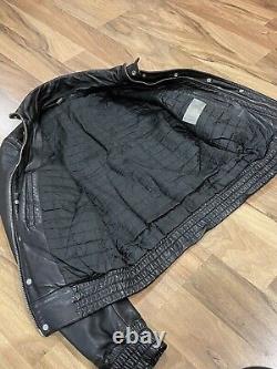 Dior Homme Leather Jacket sz44 small hedi slimane Kris Van Assche Rider Ysl