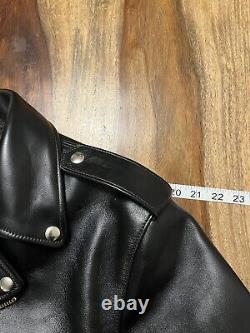 Double Helix Horsehide Leather Innovator D pocket motorcycle jacket coat y2 buco