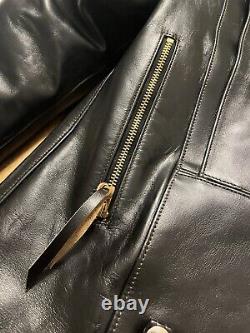 Double Helix Horsehide Leather Innovator D pocket motorcycle jacket coat y2 buco