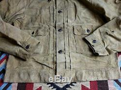Double RL RRL Ralph Lauren Roughout Suede Leather Jacket