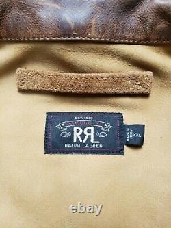 Double RL RRL Ralph Lauren Skinner Oiled Suede Leather Jacket