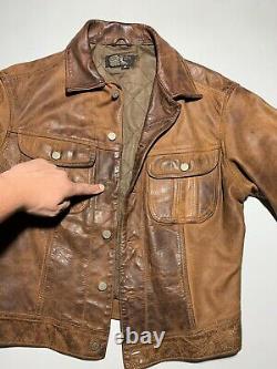 Double RL RRL Ralph Lauren Vintage Leather Jacket M