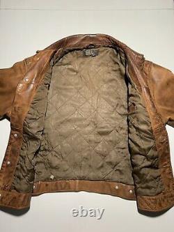 Double RL RRL Ralph Lauren Vintage Leather Jacket M