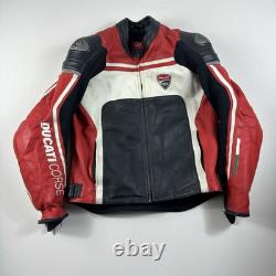 Ducati Corse Motorcycle Motorbike Rider's Racing Leather Jacket Cowhide jacket L