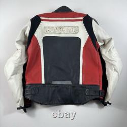 Ducati Corse Motorcycle Motorbike Rider's Racing Leather Jacket Cowhide jacket L