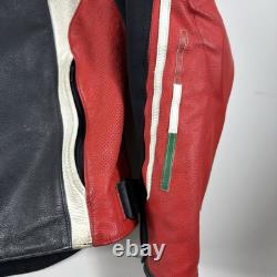Ducati Corse Motorcycle Motorbike Rider's Racing Leather Jacket Cowhide jacket L