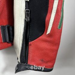 Ducati Corse Motorcycle Motorbike Rider's Racing Leather Jacket Cowhide jacket L