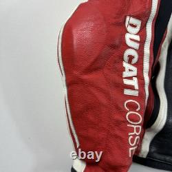 Ducati Corse Motorcycle Motorbike Rider's Racing Leather Jacket Cowhide jacket L