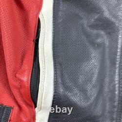 Ducati Corse Motorcycle Motorbike Rider's Racing Leather Jacket Cowhide jacket L