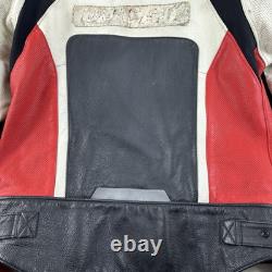 Ducati Corse Motorcycle Motorbike Rider's Racing Leather Jacket Cowhide jacket L