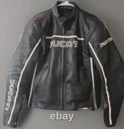 Ducati Dainese Vintage 80'S Women's Leather Motorcycle Jacket Size 54 Like New