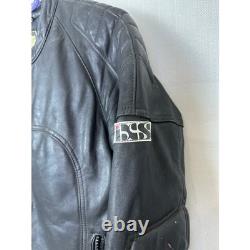 ECHTES LETER Men's Black Heavy Leather Motorcycle Jacket Pants Suit Size 54 Set