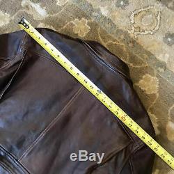 ELMC Eastman Californian Horsehide Leather Jacket American Walnut 46L $1350
