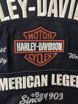 EUC Harley Davidson Men's MADE IN USA Leather American Legend Jacket XL