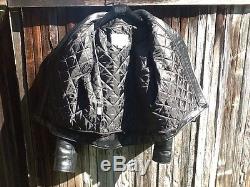 EUC Mens 44 SCHOTT LEGENDARY BLACK HORSE Horsehide Leather Motorcycle Jacket BIN