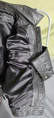 EUC Power Source Leather Jacket Black