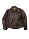 EUC Schott NYC Perfecto 585 Brown Leather Motorcycle Jacket Men's Large