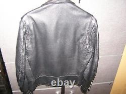 EXCELLED Genuine leather Vintage jacket 38 reg. Biker motorcycle Used