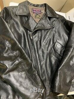 Eastman Horsehide Leather Jacket ELMC Windward Size 44 Black