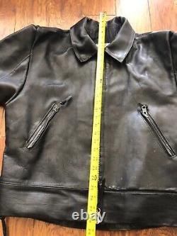 Espinoza's Leather XL Brown Leather Motorcycle Racing Rider Jacket