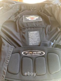 Euc Harley Davidson Fxrg Leather Jacket Mens Large 42-45 98518-09vm Vented