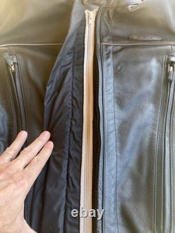 Euc Harley Davidson Fxrg Leather Jacket Mens Large 42-45 98518-09vm Vented