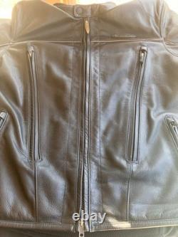 Euc Harley Davidson Fxrg Leather Jacket Mens Large 42-45 98518-09vm Vented