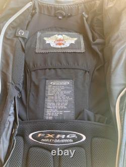 Euc Harley Davidson Fxrg Leather Jacket Mens Large 42-45 98518-09vm Vented