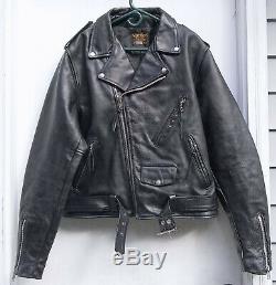 Euc Vanson Leathers C2 Heavy Comp Weight Highway Man Motorcycle Jacket Sz 48