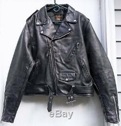 Euc Vanson Leathers C2 Heavy Comp Weight Highway Man Motorcycle Jacket Sz 48