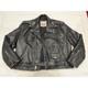 Excelled New York Leather Motorcycle Jacket Size 40 Black Belted VTG Distressed