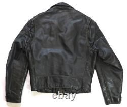 Excelled Vintage Leather Jacket 1960's Motorcycle Biker Perfecto Rocker USA