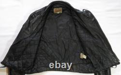 Excelled Vintage Leather Jacket 1960's Motorcycle Biker Perfecto Rocker USA