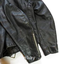 Excelled Vintage Leather Jacket 1960's Motorcycle Biker Perfecto Rocker USA